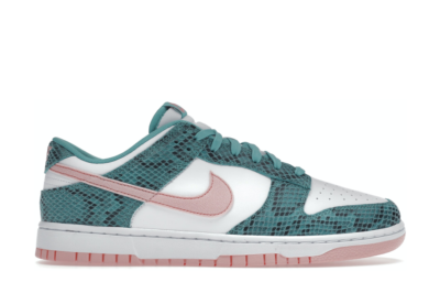 Nike Dunk Low Snakeskin Washed Teal Bleached Coral