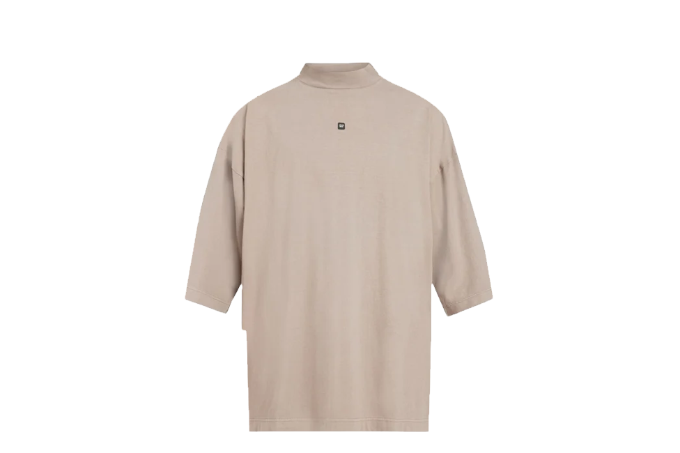 Yeezy Gap by Balenciaga Logo 3/4 Sleeve Tee Beige