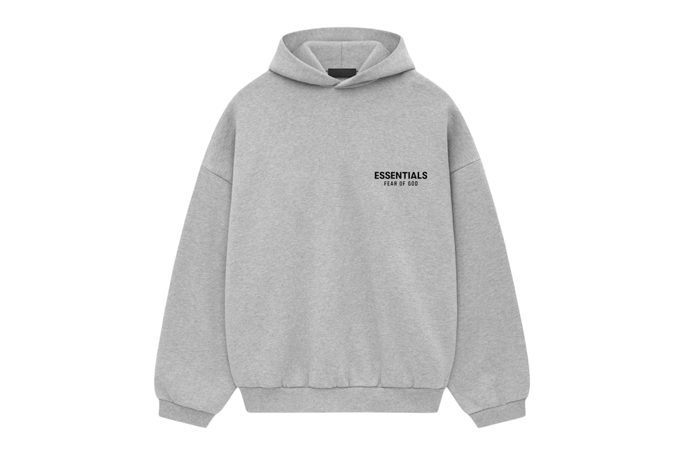 Fear of God Essentials Fleece Hoodie Light Heather Gray (FW24) - obrazek 2