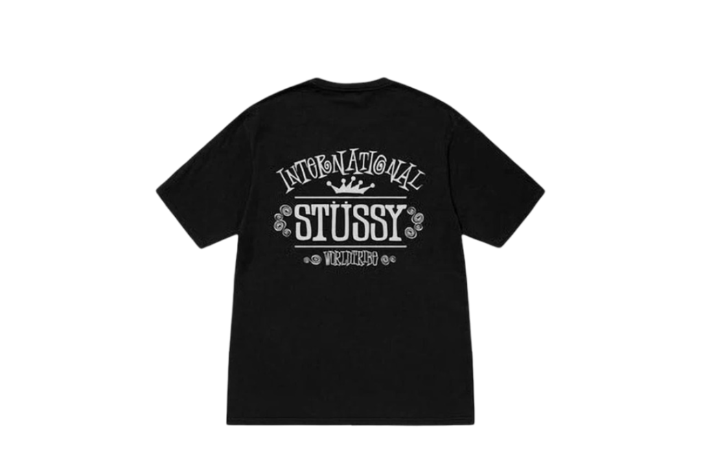 Stussy Worldwide Pigment Dyed Tee Black