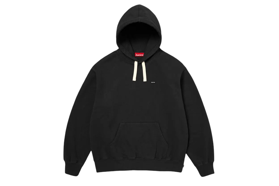 Supreme Small Box Drawcord Hoodie SS26 Black