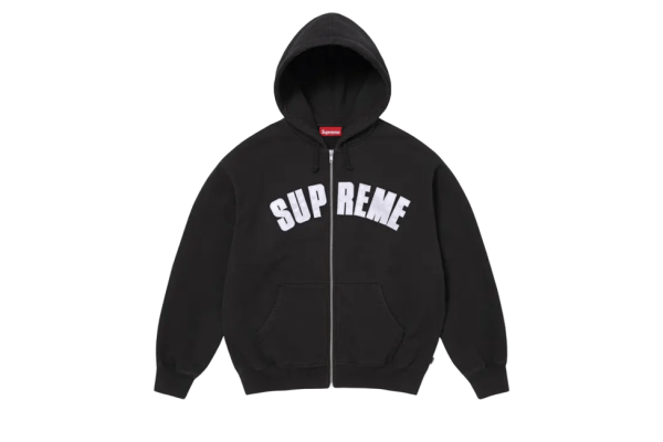 Supreme Larry Clark Zip Up Hooded Sweatshirt Black